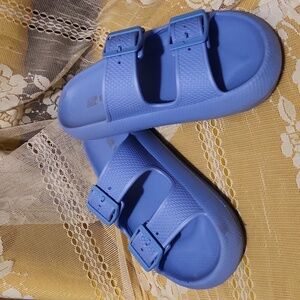 TWO- STRAP SANDALS- EUC SIZE SMALL (W6/7)